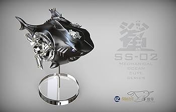 メカニカルオーシャンキュート　鮫　サメ　シルバー&ブラックコレクションフィギュア ZERO PLAIN/ メカニカルオーシャンキュート: 鮫 サメ